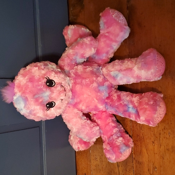 BuildABear Toys Build A Bear Girl Octopus Cotton Candy Pink Blue